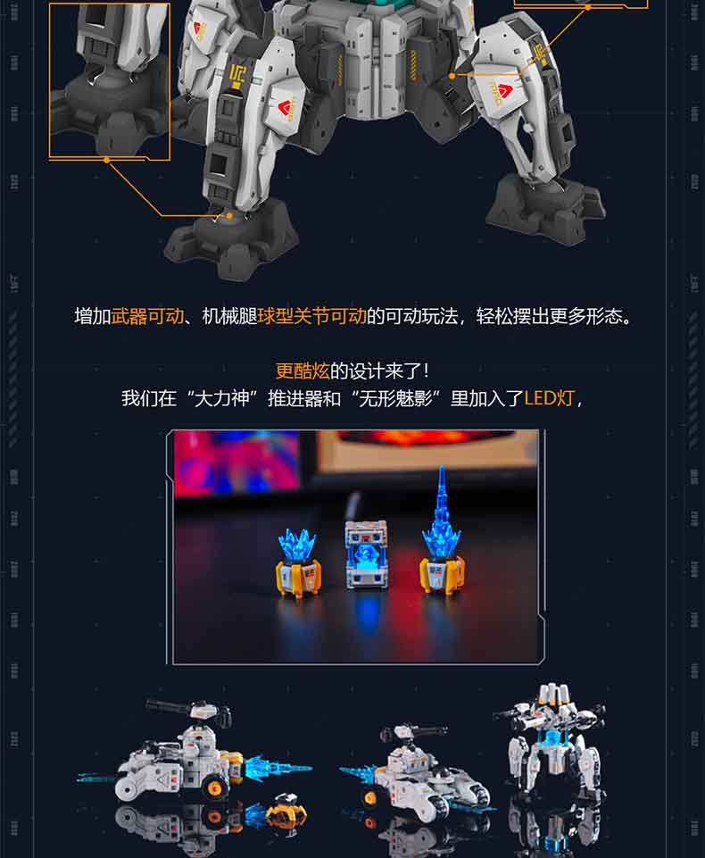 新款重装上阵盲盒重装上阵自由拼装机甲系列 盲盒 网易游戏印象周边