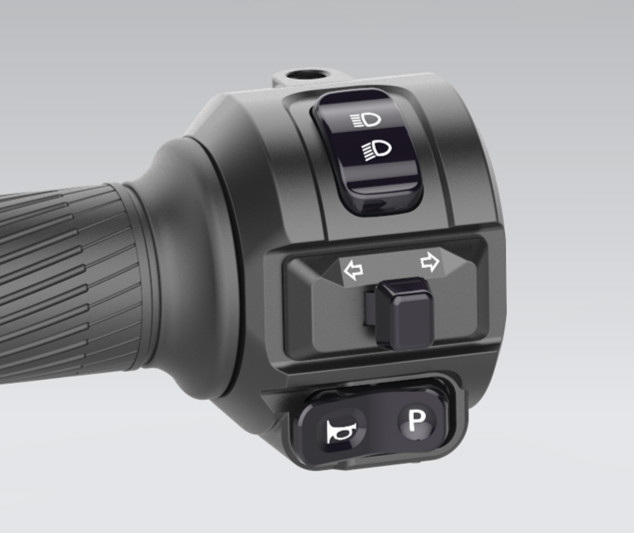 适用雅迪电动车双闪开关 电动车开关把座鼓碟刹变速双闪大灯总成小