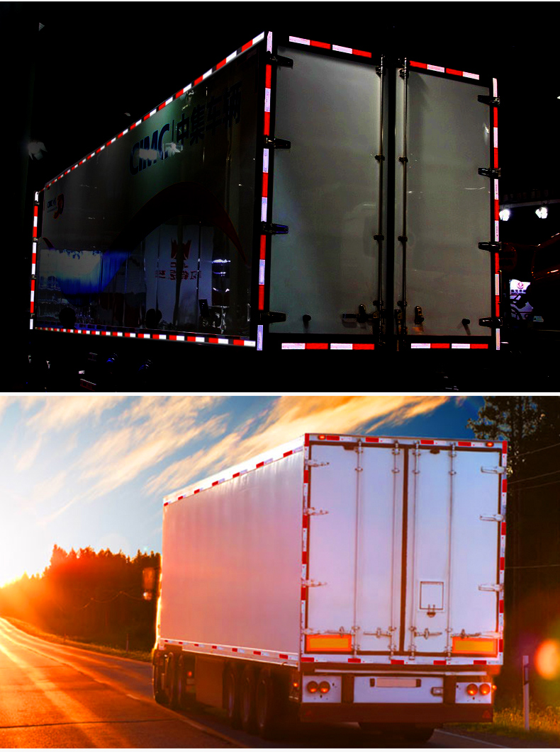 汽车年检反光贴货车车身警示反光条dm夜光耐用长寿命安全标识货箱摩托