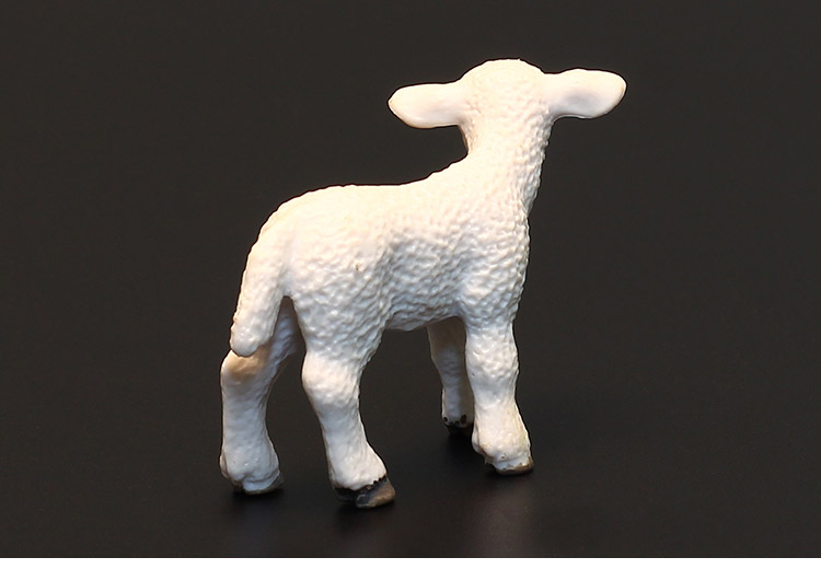 儿童实心仿真山羊绵羊动物玩具模型盘羊北山大角羊四角羊羊羔母山羊