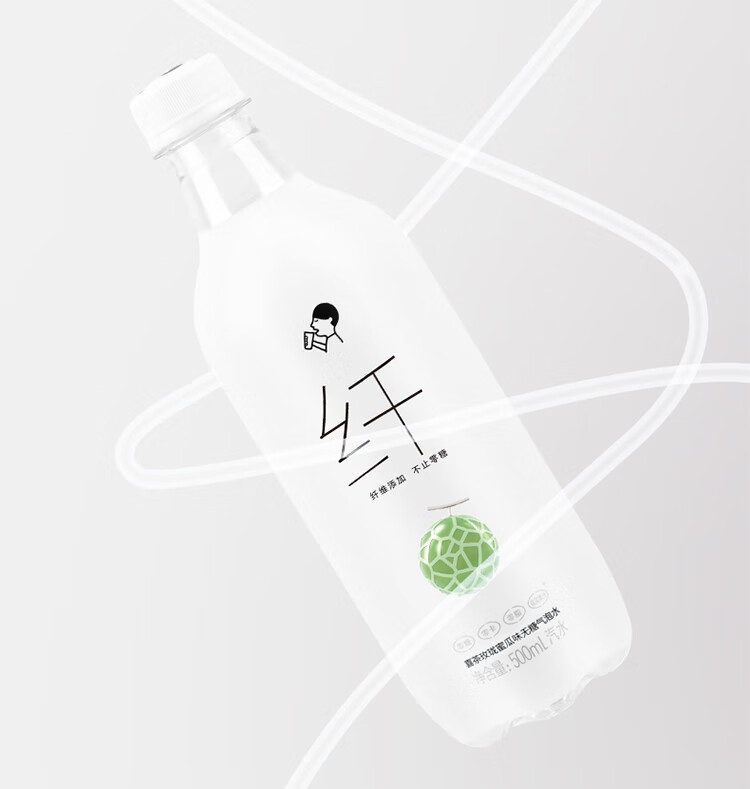喜茶气泡水蜜瓜 喜茶 玫珑蜜瓜味气泡水 汽水500ml*24瓶【图片 价格