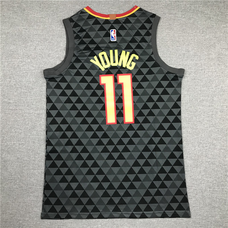 杜勒启腾讯体育nba同款亚特兰大老鹰队城市版11号特雷-杨刺绣球衣 21