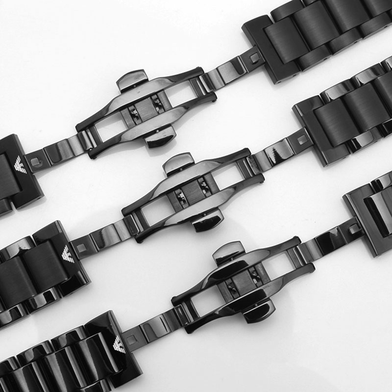 适用阿玛尼手表带款 男女钢带ar60008 2447 2448 2433表带22/20 名匠