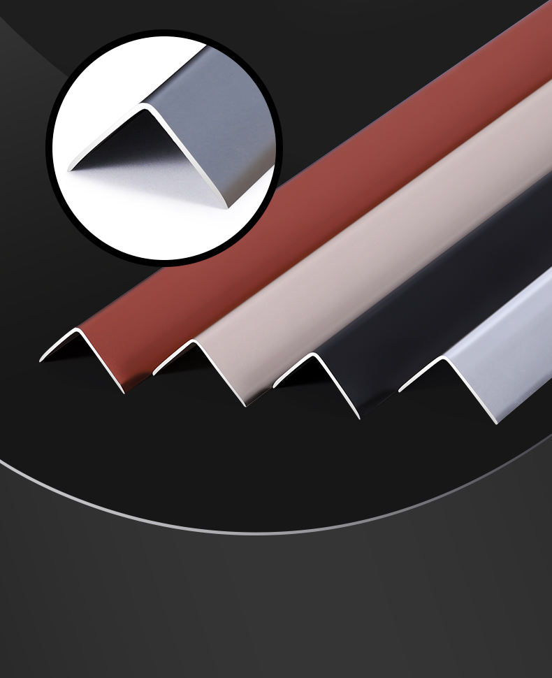 钛金条自粘 瓷砖l型封边收边条铝合金直角地板压条黑钛金不锈钢装饰条