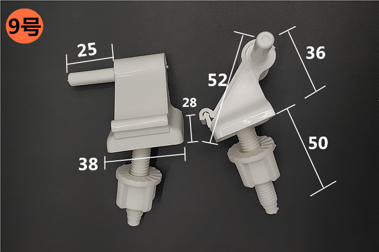 老式马桶盖螺丝配件坐便器盖板固定卡扣安装通用膨胀圆金属长方形5号