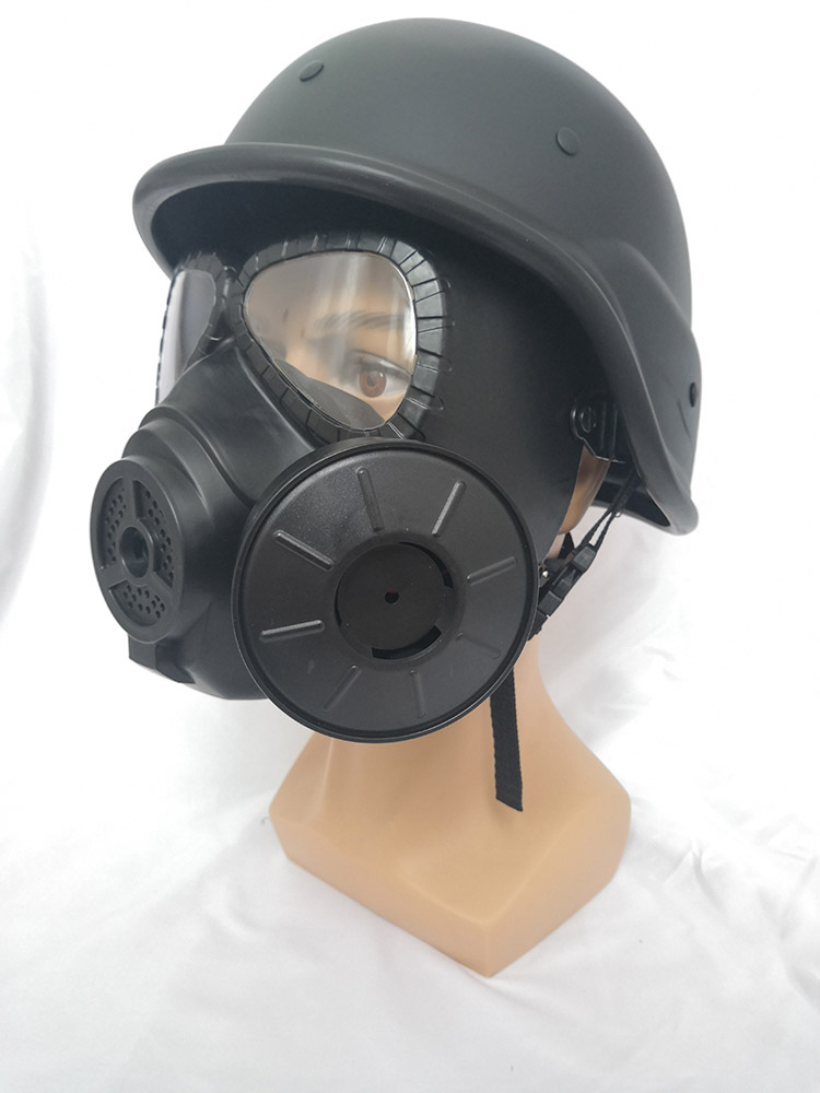 m04面具 头盔面罩防毒全脸防护面具创意微电影拍摄道具 防毒面具泥色(