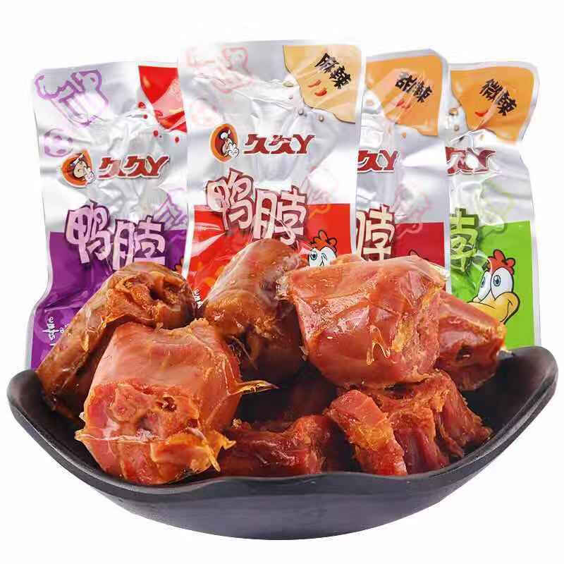 久久丫 多种规格 鸭肫鸭脖鸭翅散装独立包装久久鸭甜辣薄卤味鸭肉零食