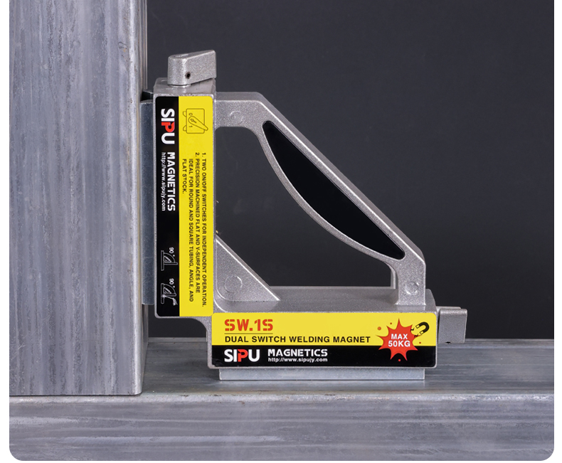 强磁直角焊接角度固定器开关控制磁力焊接磁性工具定位器辅助支架sw1s
