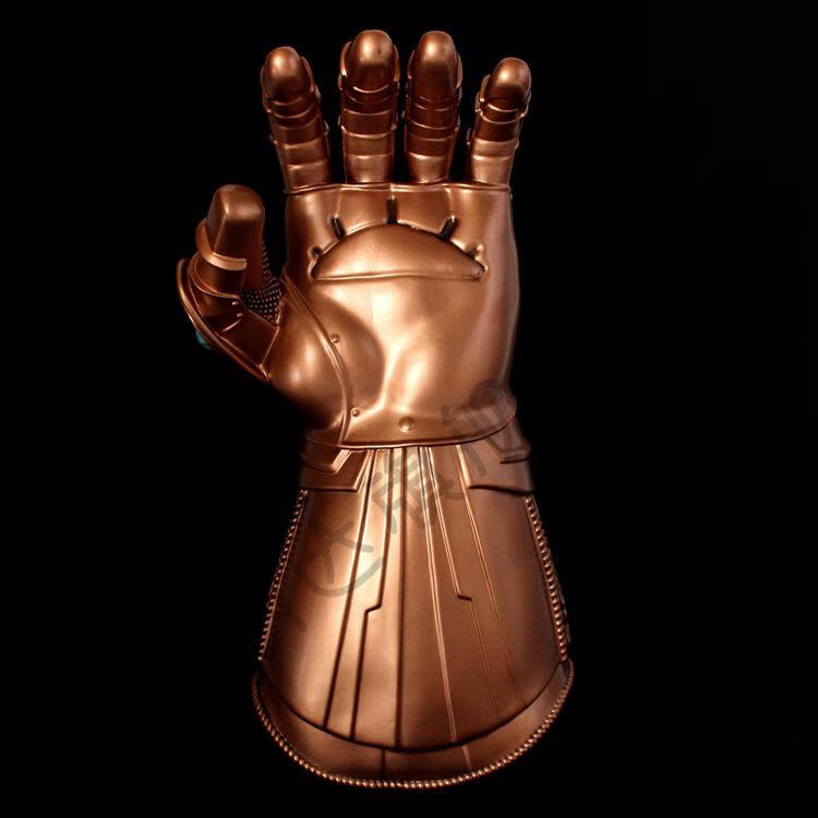 手套复仇联盟者灭面具霸cospla万圣节面具侠无限儿童手套发光钢铁手套