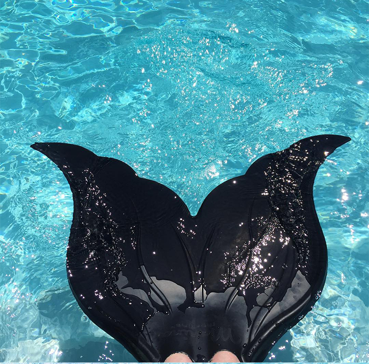 2022新款 美人鱼脚蹼澳洲mahina自由潜泳成人潜水单蹼人鱼尾训练儿童