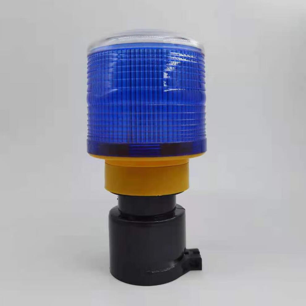 赶野猪带狗叫声音的驱兽闪光灯太阳能警示灯长续航夜间报警爆闪灯蓝色