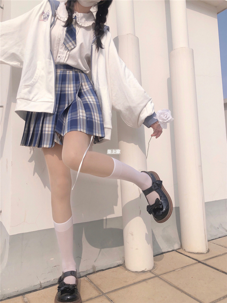 南极人轻奢jk裙子格裙小短裙少女夏季半身裙百褶裙正版学生制服裙全套