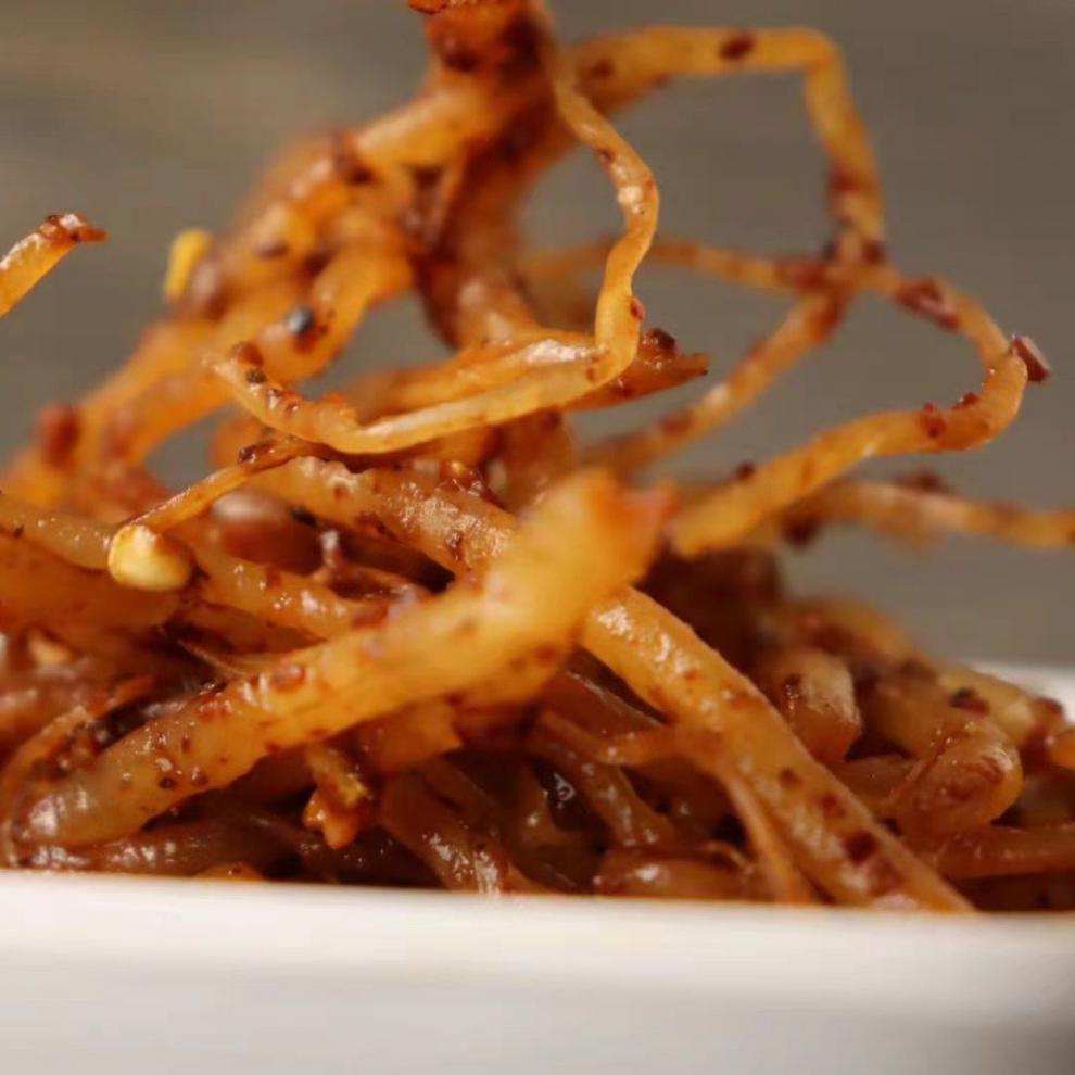 橙伯乐佤味菜根云南撇菜根网皮菜根苤菜根麻辣菜根 半斤一瓶【图片