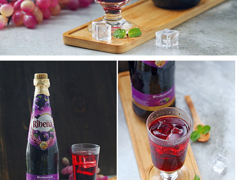 官方旗舰马来西亚进口ribena利宾纳浓缩黑加仑饮料1l装黑加仑子汁提子