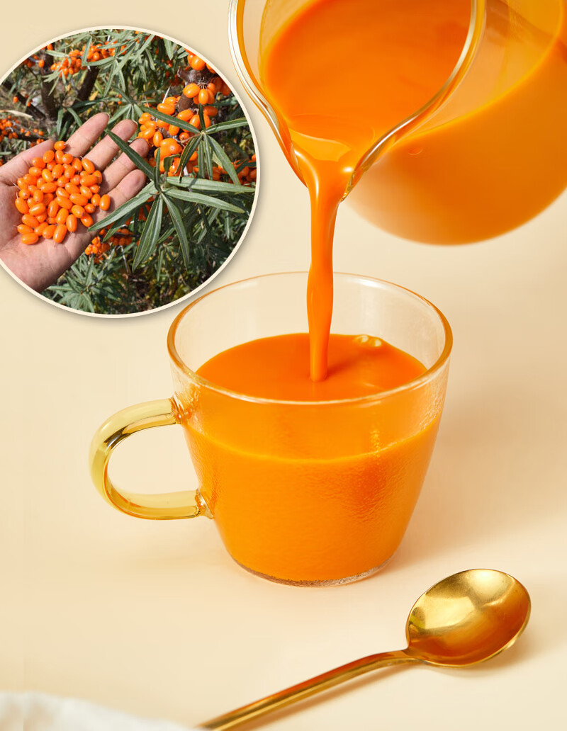 西域小毛·驴 沙棘·原浆 新疆沙棘汁鲜果冷榨无无塘纯沙棘原浆500ml