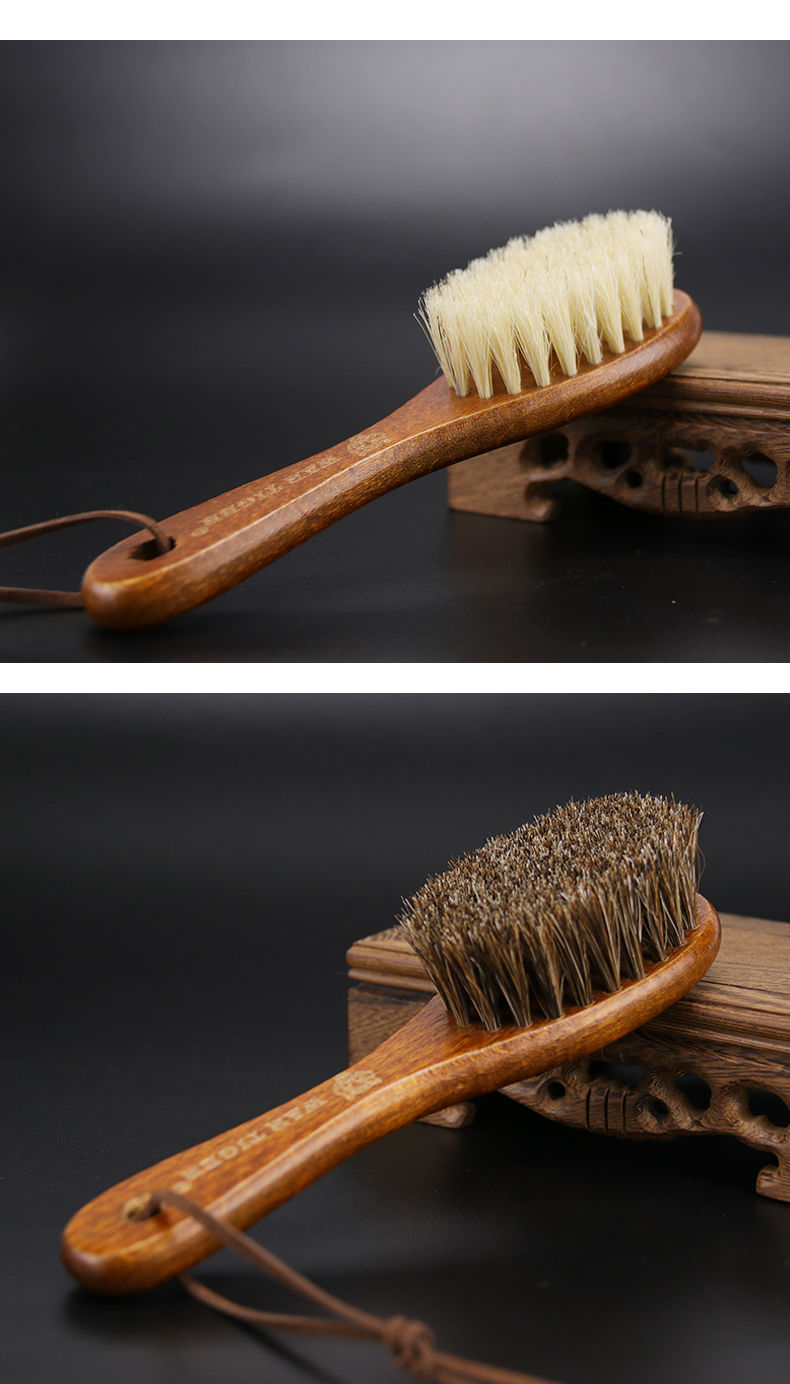 店扫碎发羊毛油头刷剪发修发猪鬃毛刷子美发专用清洁扫头发刷马鬃毛刷