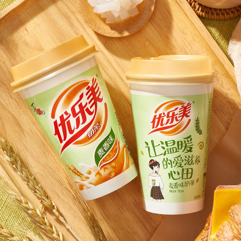 24杯 优乐美椰果奶茶80g杯装整箱混合味奶茶粉麦香香芋草莓味 24 杯原