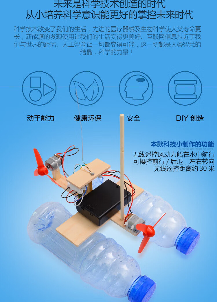 科技创新小发明小制作手工创意diy早教小学生儿童科学实验材料教具