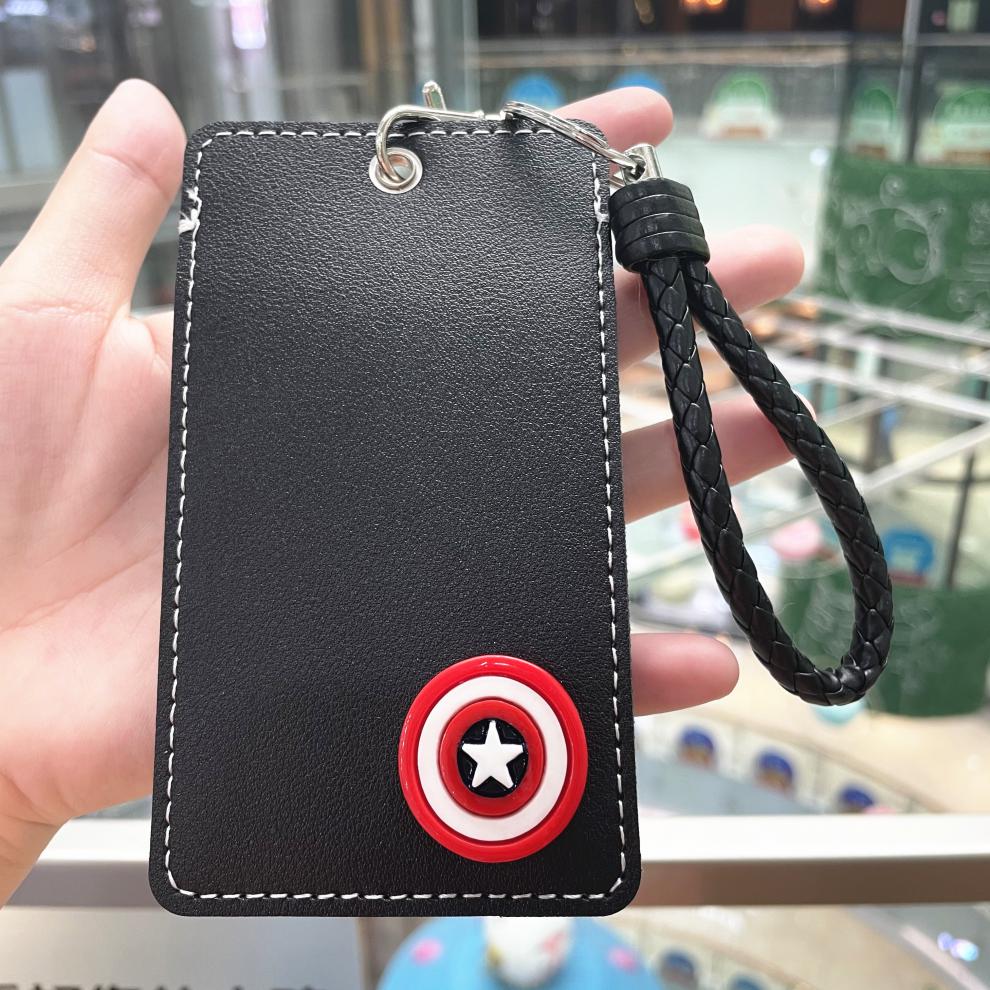 适用门禁饭卡公交卡套双面干扰分隔式卡套不干扰分离式两卡位钥匙扣