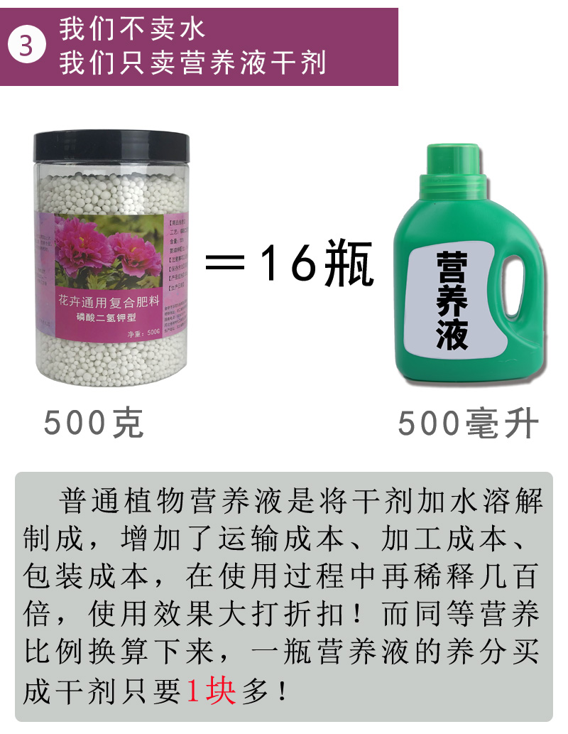 花卉肥料专用家用开养花用费磷酸二氢钾盆栽通用型营养液复合化肥