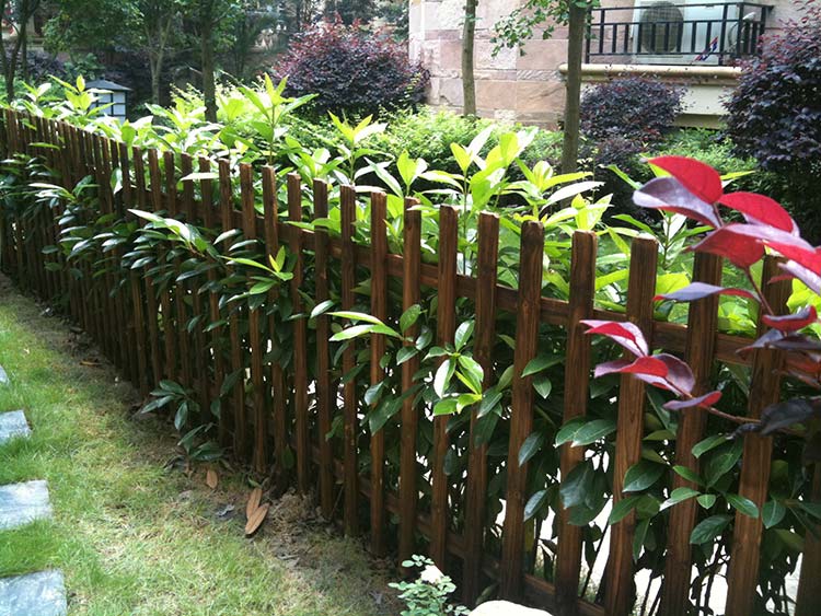 瑰季 室外户外别墅庭院围墙护栏篱笆防腐木庭院小花园围栏插地栅栏