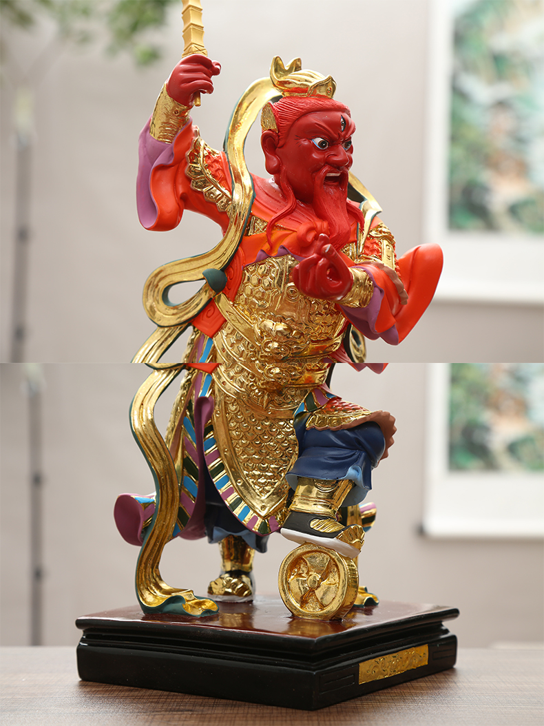 米囹轻奢高端家用王灵官神像家用供奉树脂摆件之神火神道教护法王恶王