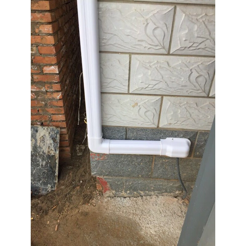 量大空调装饰管槽pvc白色铜管吊码室内室外安装保护管 75*65尾接