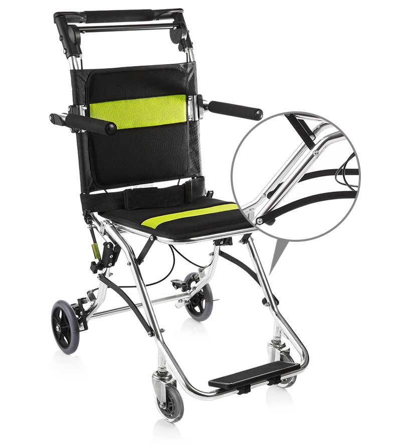 鱼跃轮椅折叠轻便手推车2000残疾人便携老人超轻儿童锂电池电动轮椅