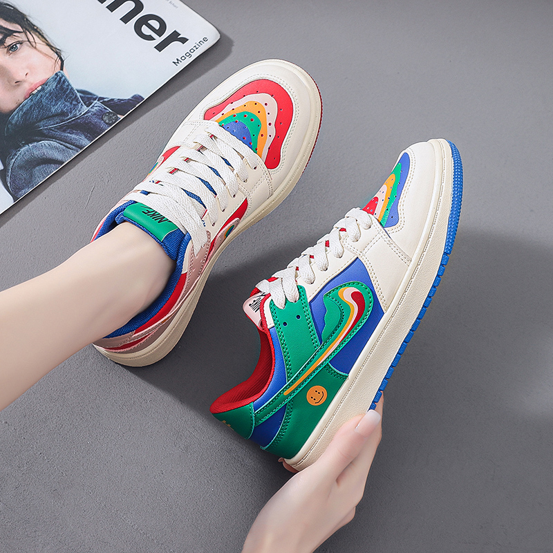 aj板鞋女平底女鞋春秋冬季2022新款aj莆田鸳鸯低帮鞋子女款ins潮鞋 hk