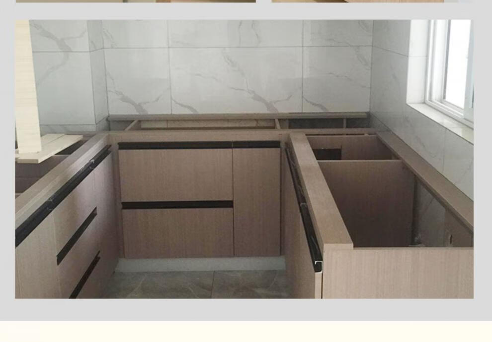 定制g形铝合金橱柜拉手厨房隐形小拉手厨柜门暗拉手衣柜金属铝g型拉手