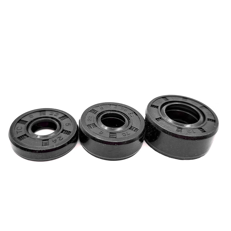 适用骨架油封丁青腈胶水泵密封圈自紧耐油 酒红色 8*19*5【20个】