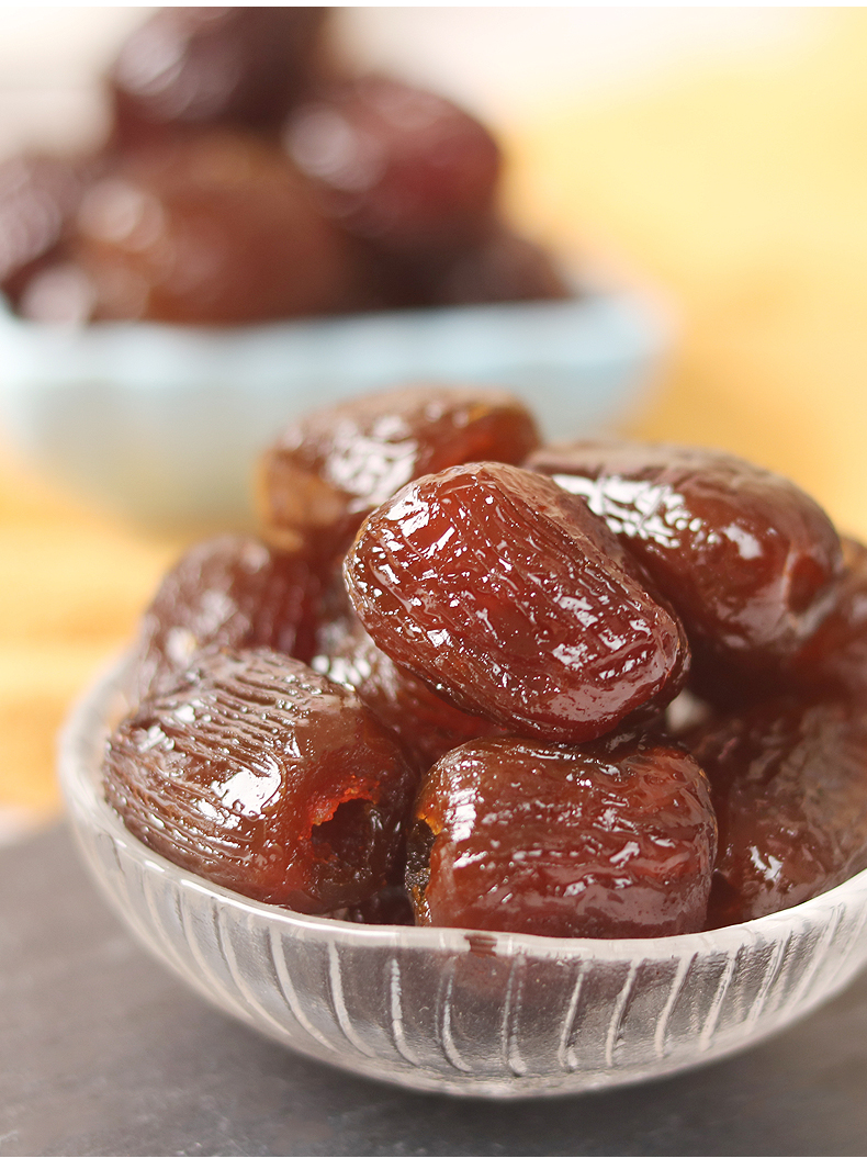 金丝水晶蜜枣无核1000g大罐包粽子专用特产级喜枣红枣零食煲汤蜜饯新