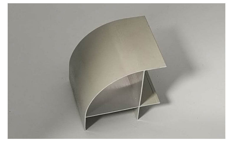 燕尾型材燕尾型材导轨净化铝材50外圆柱铝型材外圆弧转角净化车间半