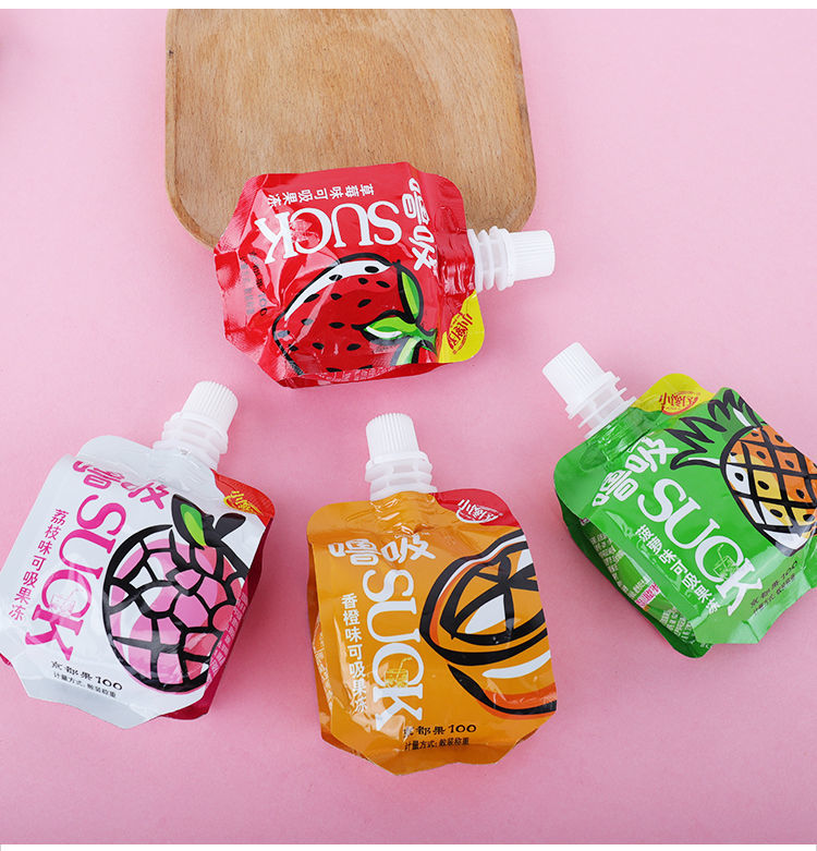 吸吸果冻可吸果汁果肉布丁吸的冻低卡0脂儿童零食乳酸荔枝味8斤装44支
