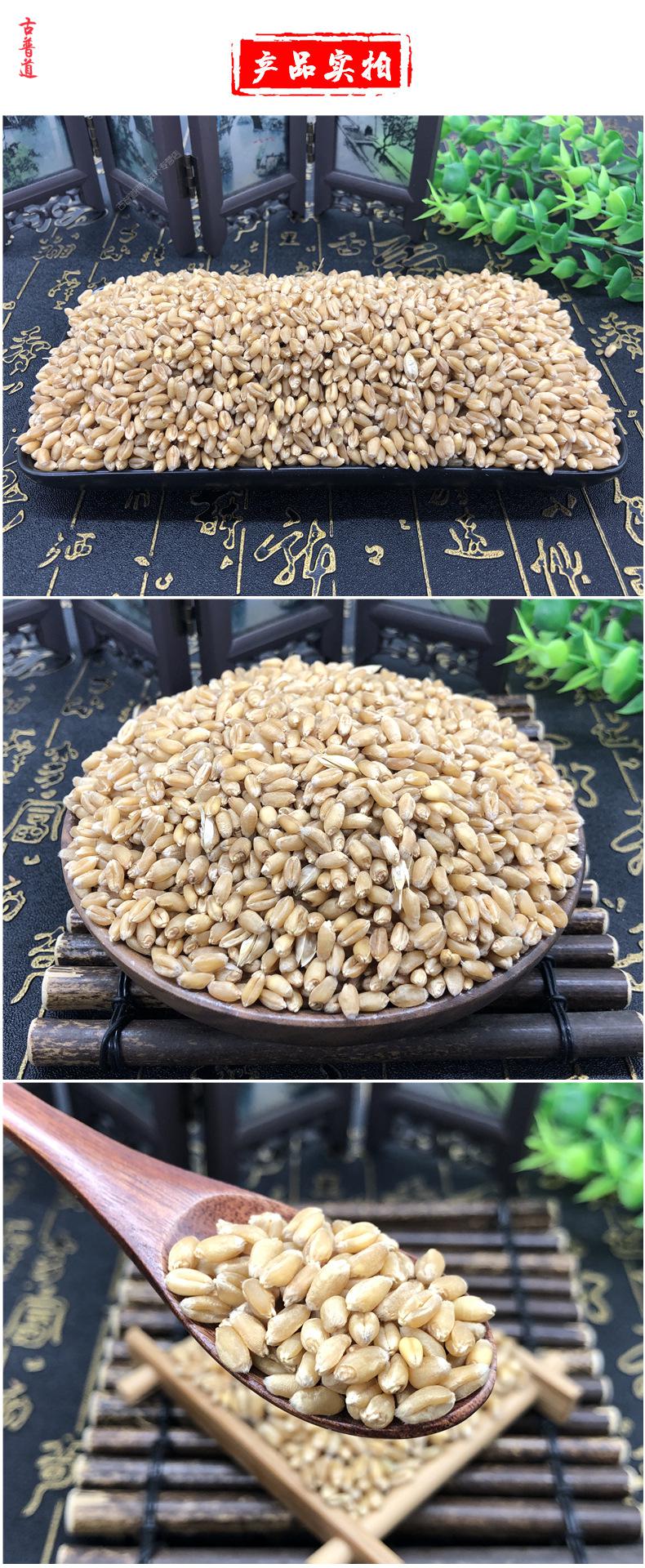 淮小麦怀小麦小麦种子小麦茶中药材粒粒饱满加急发货2000克