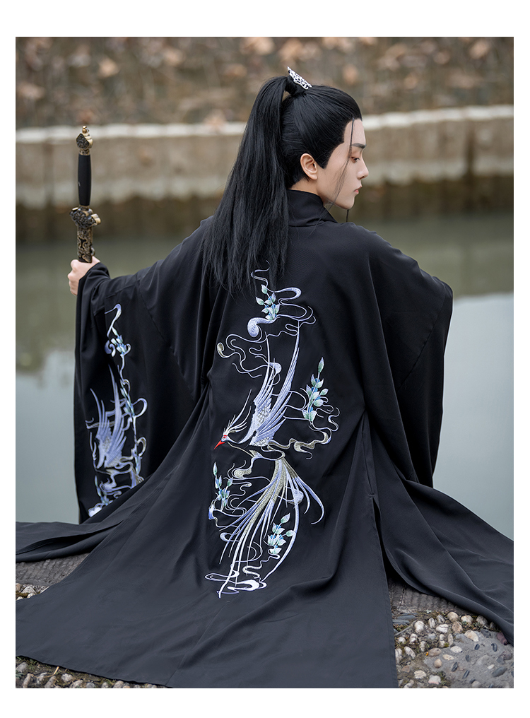 督型汉服男古装黑色霸气侠客中国风武侠男生仙气飘逸清秀套装学生班服