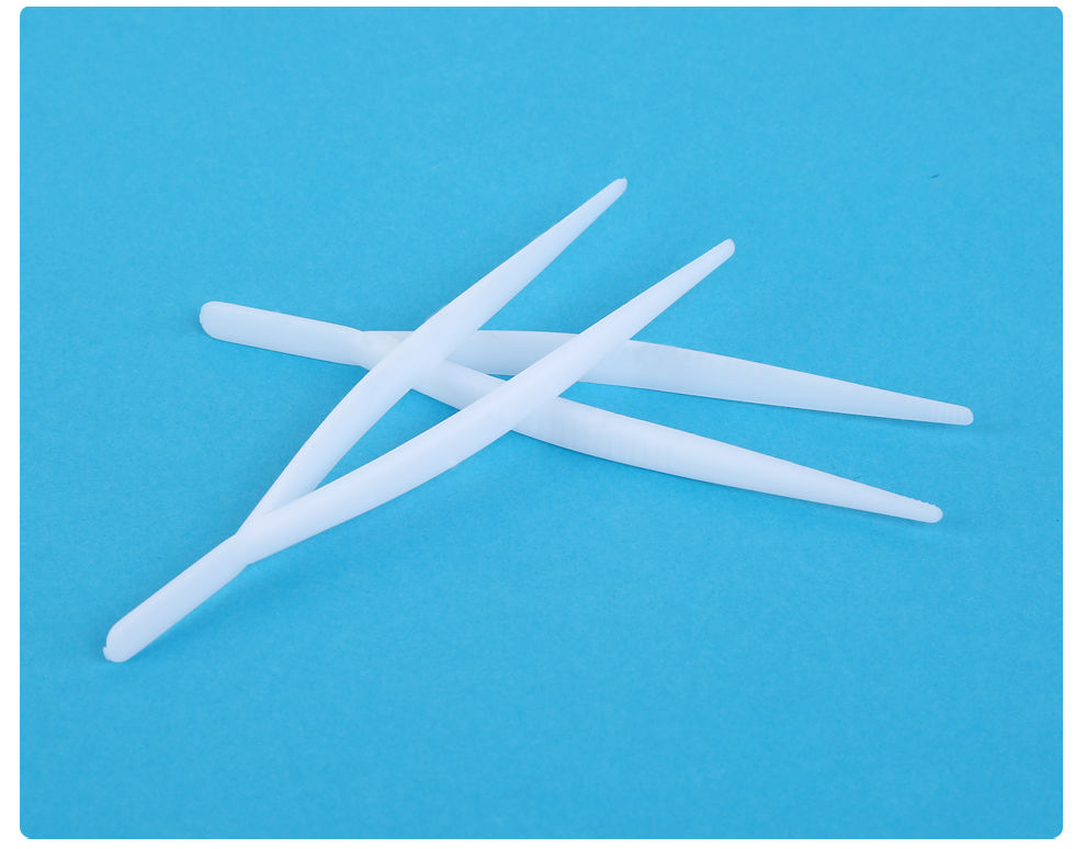 一次性使用镊子换药夹子敷料消毒塑料夹子无菌医用级 华越蓝色100支