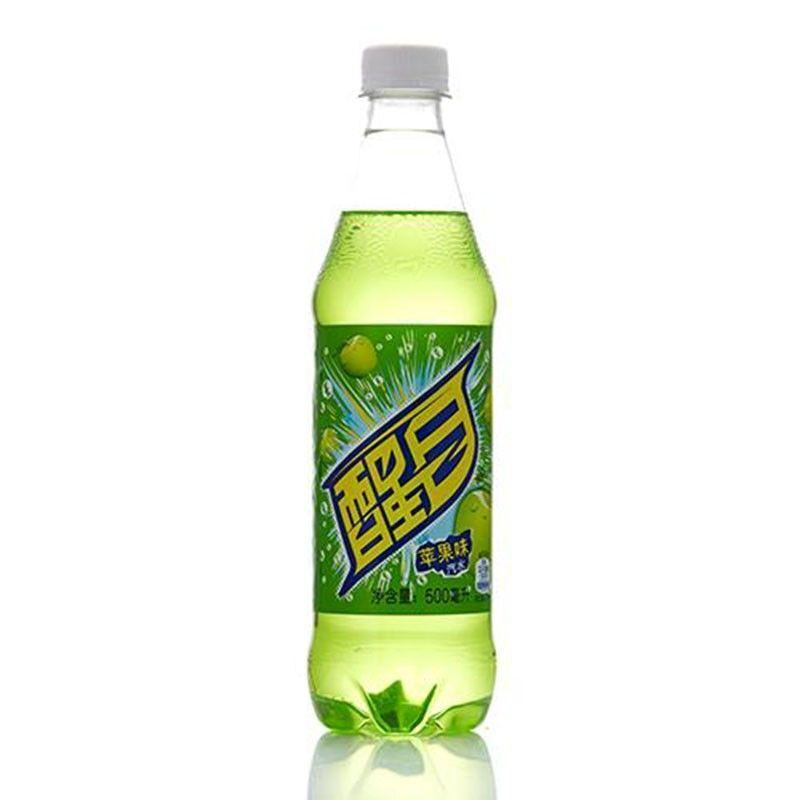 醒目汽水 500ml*5瓶 多口味 醒目碳酸汽水饮料 苹果/水蜜桃/菠萝味