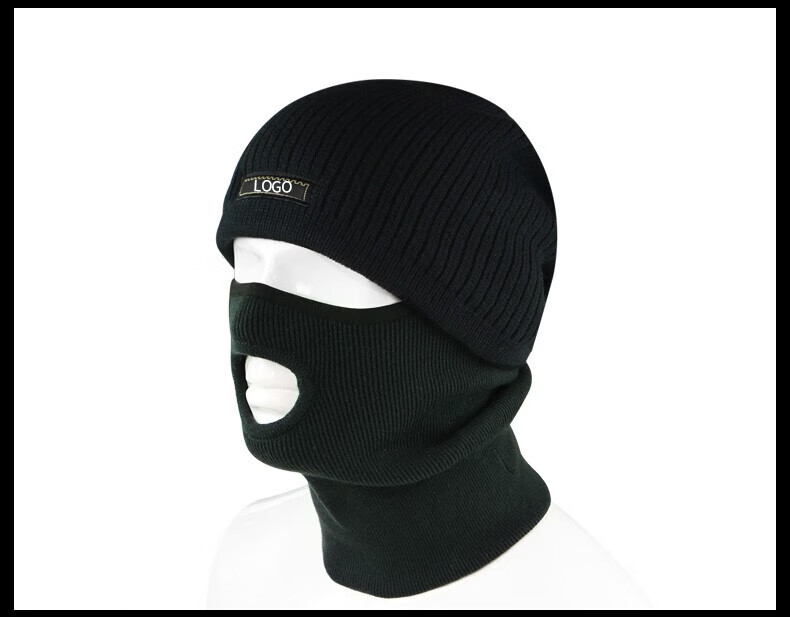 防寒面罩冬季加绒羊毛保暖护脸军男女涂布骑行加厚防风防冻围脖头套