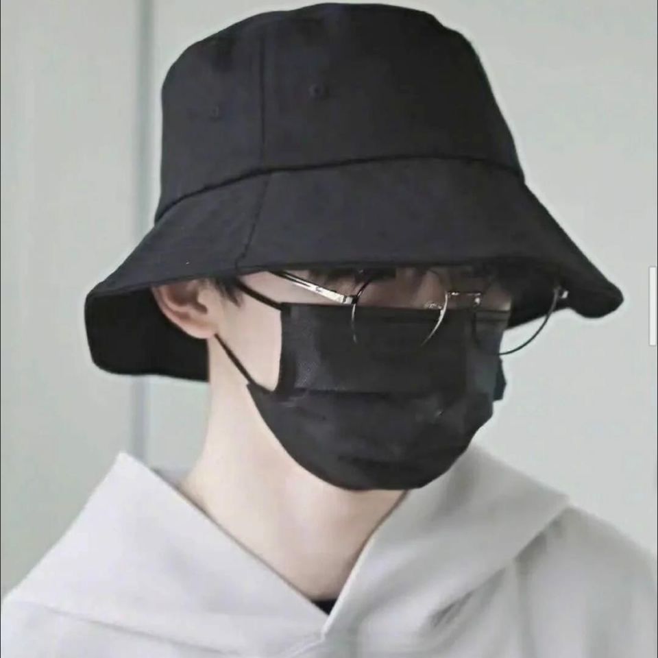 津若防晒帽韩版百搭帽子通用渔夫帽时代少年团同款盆帽马嘉祺帽子ins