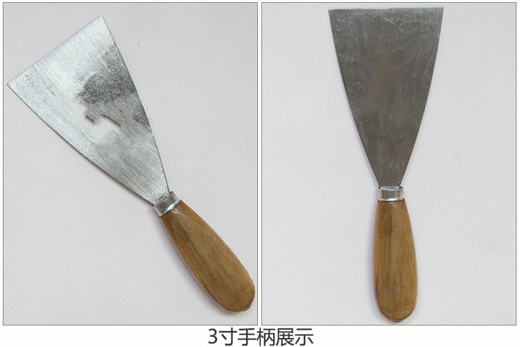 刮刮乐彩票刮铲油灰刀12345英寸填缝铲刀刮刀腻子刀清洁铲刀蓝钢油灰
