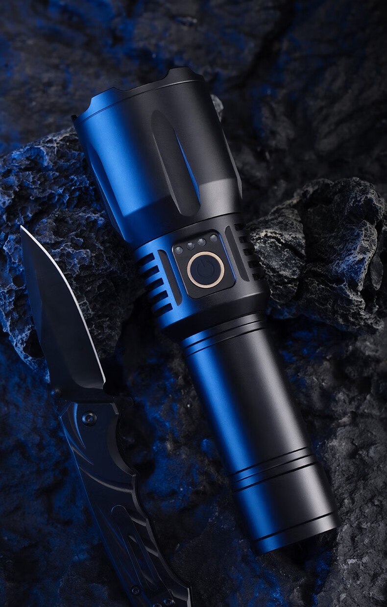 2022新款天火手电筒强光天火白激光高强光亮手电筒家用可充电式户外强