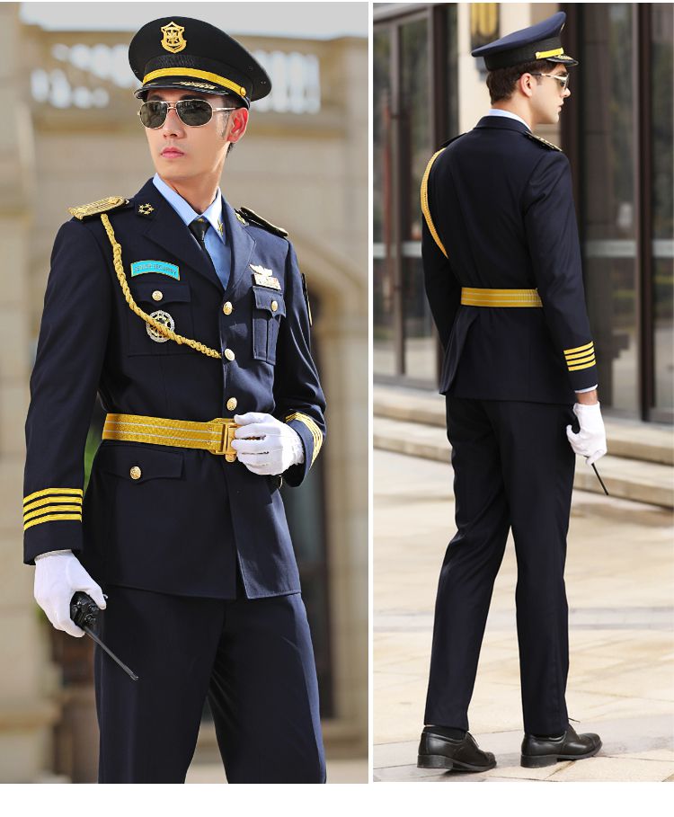 ke 大厦巡逻新式保安工作制服套装男物业形象岗礼宾服春秋冬季西服藏