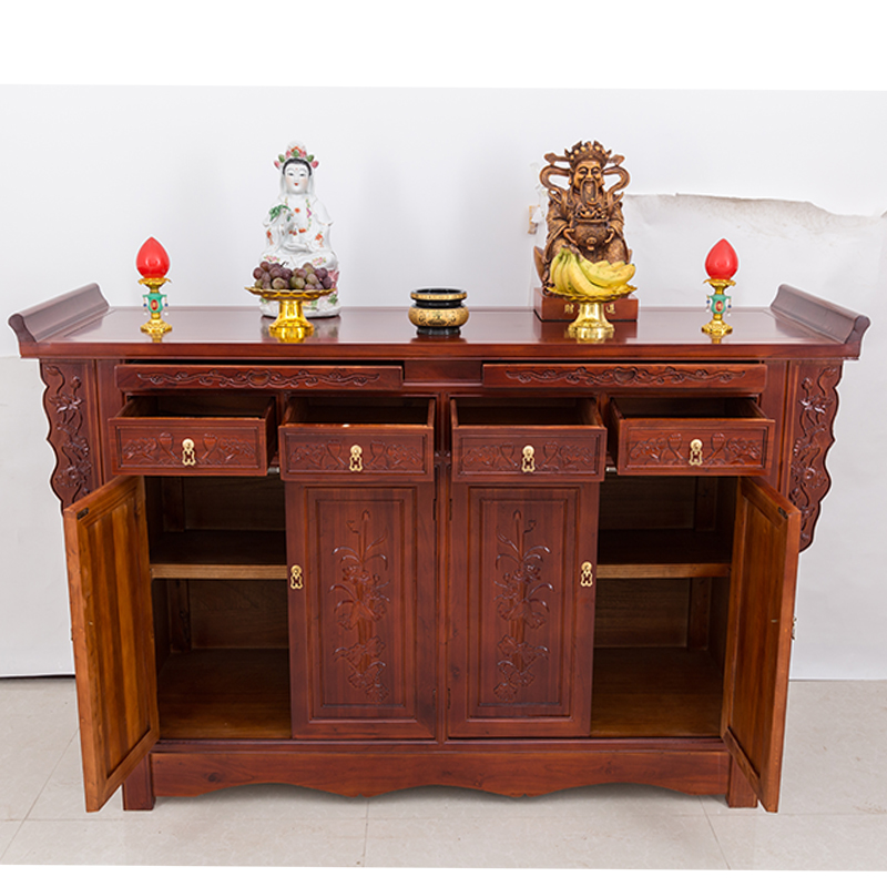 navcon 实木神龛实木财神供桌供台佛台中式家用佛桌佛龛神台现代简约