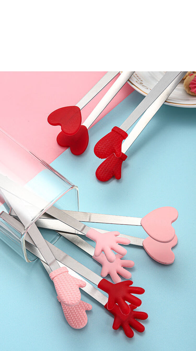 加厚硅胶冰夹夹冰块钳柠檬夹子零食夹脏物夹方糖夹食物夹水果夹子qwc