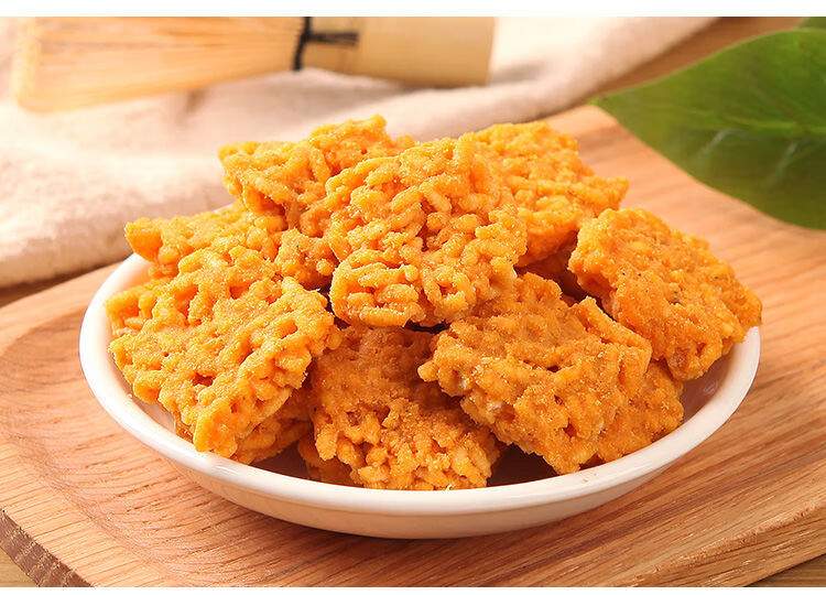 网红锅巴蟹香蛋黄海鲜锅巴小米糯米手工锅巴零食蟹黄味锅巴1袋每日限