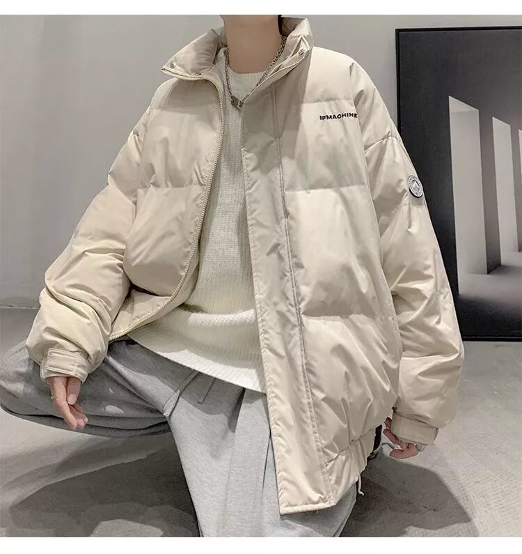 森马棉服男牛油果绿棉服男新款oversize外套情侣装roora小众棉袄冬季