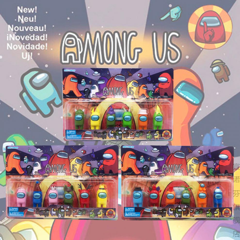 amongus太空狼人杀盲盒卡片全套我们之中卡片玩具公仔周边 盲袋1包不