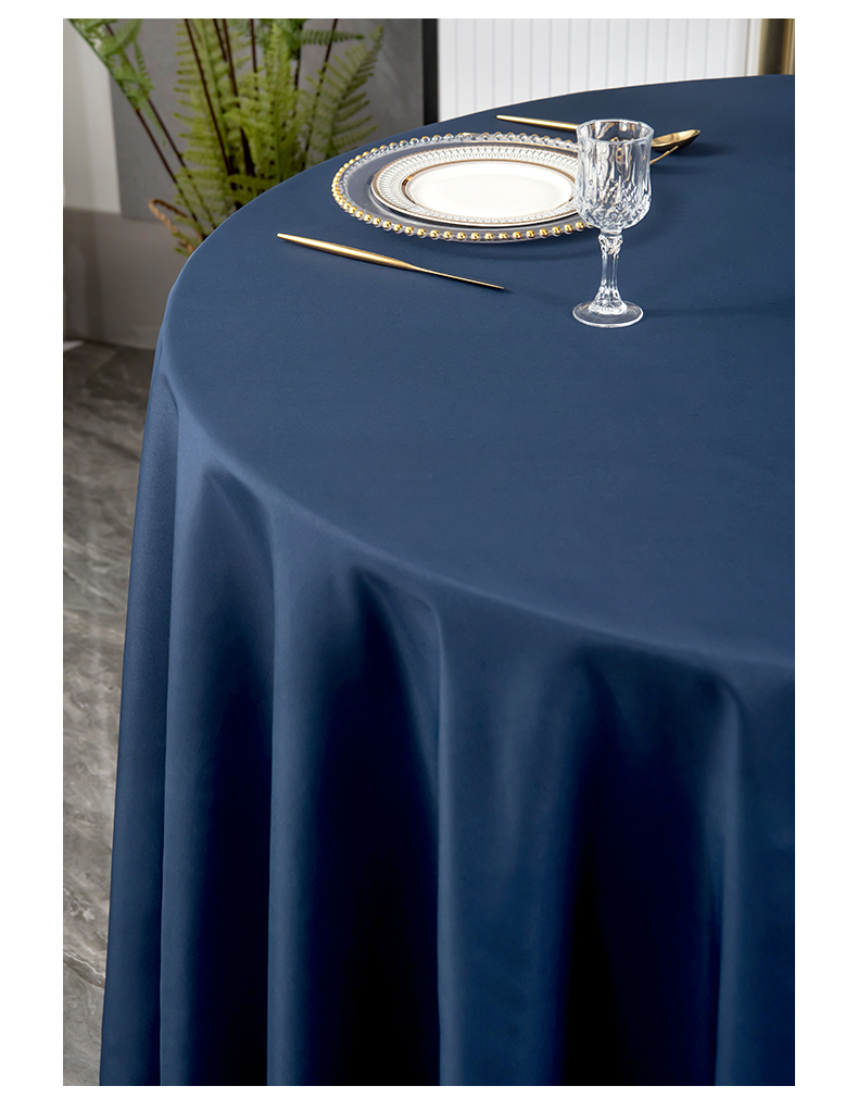 自助餐桌裙婚礼酒店饭店宾馆餐厅婚庆圆桌桌布裙台布方形餐桌布布艺