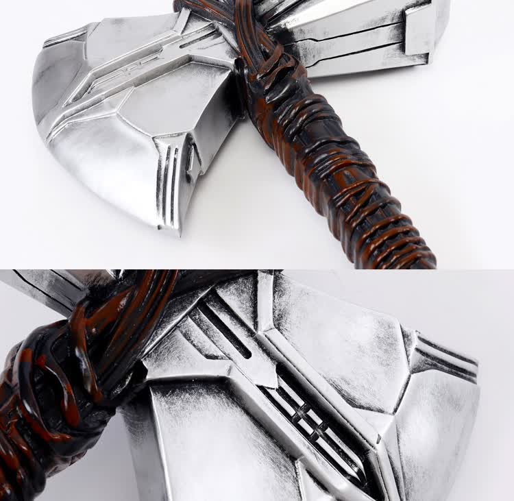 风暴战斧1比1玻璃钢漫威复仇者联盟4雷神新之暴风战斧模型 小号70cm